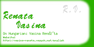 renata vasina business card